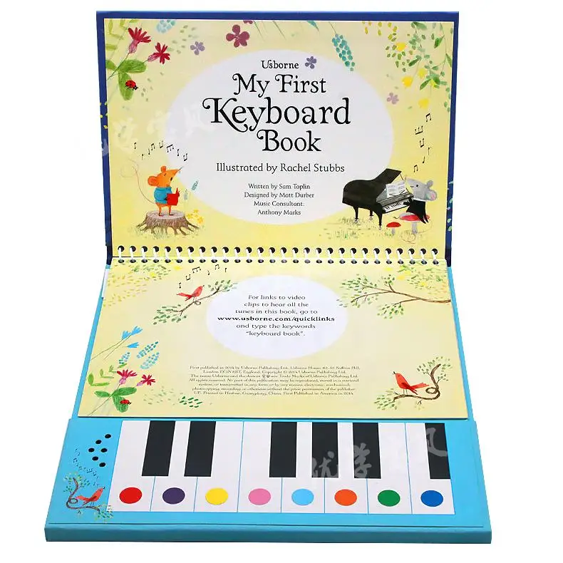 My First Keyboard Book Musical Books, Children's Piano Music Learning aged 3 4 5 6, English Audiobooks books, 9781409582403