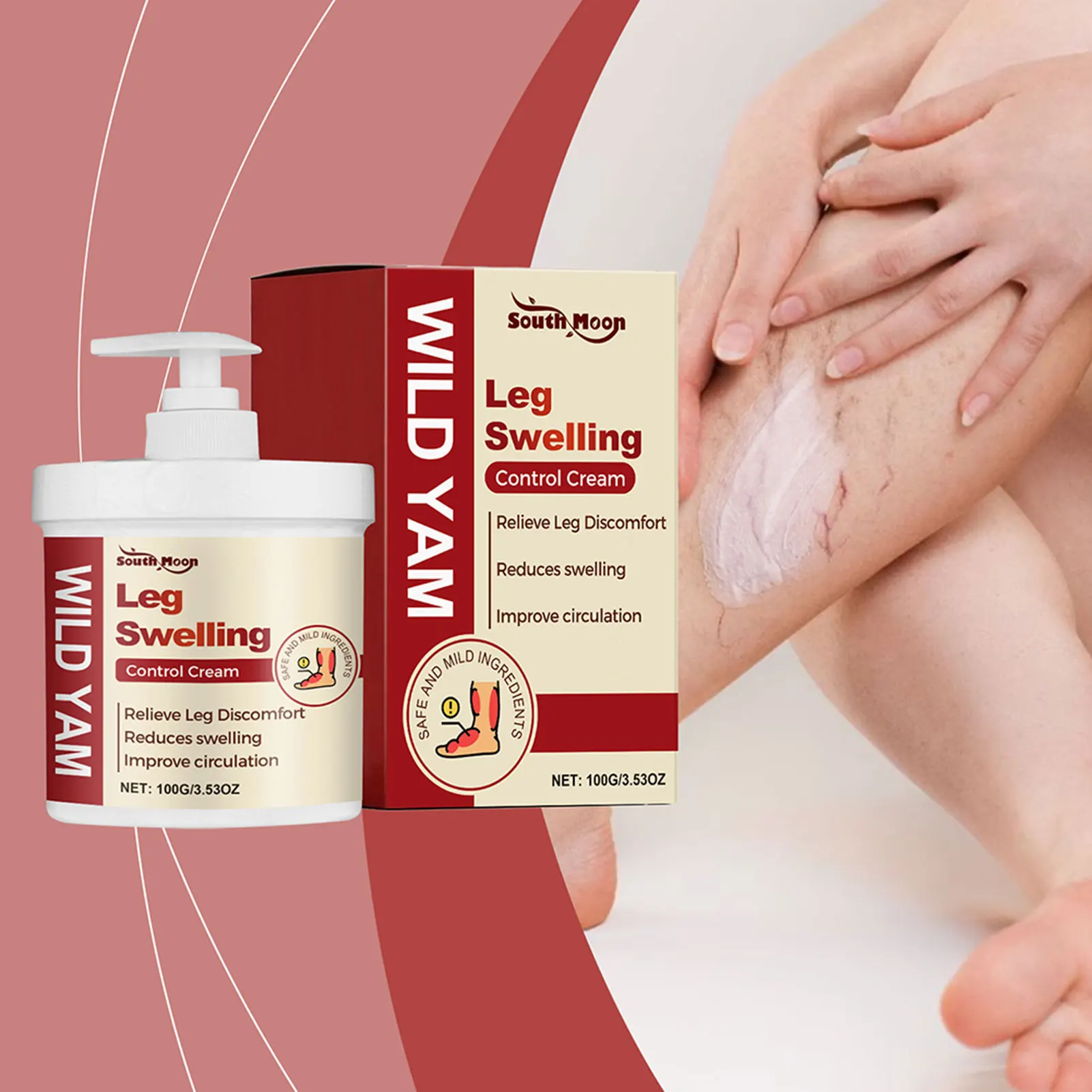 Leg Swelling Control Cream Effectively Reduce Leg Discomfort Cream Post-workout Relief