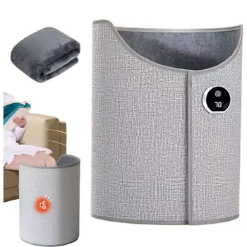 Silent Foldable Leg Warmer Pro - Under Desk Electric Foot Heater with Thermostat & Auto…