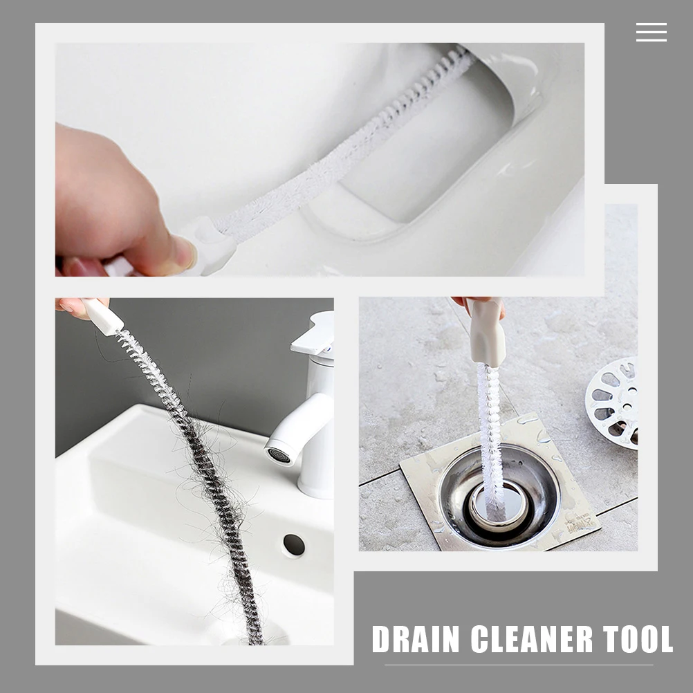 

5pcs Drain Brushes Sewer Cleaning Rods Hair Puller Bath Catcher Unclogger Sink Tub Premium Materials Spiral Design Safe Sinks