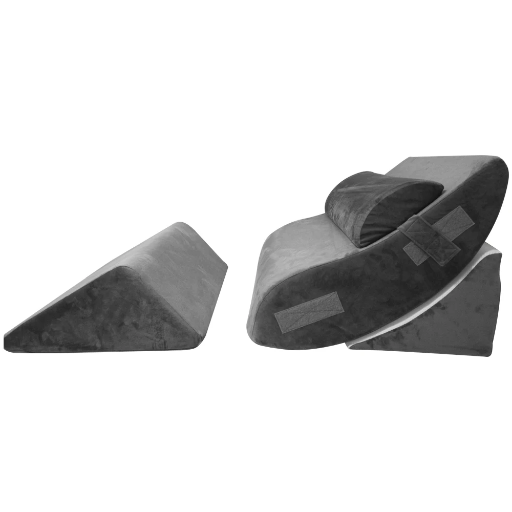 

Bed Wedge Pillow-Adjustable Folding Memory Foam Incline Cushion System For Legs And Back Support Pillow-Anti Snoring, Reading