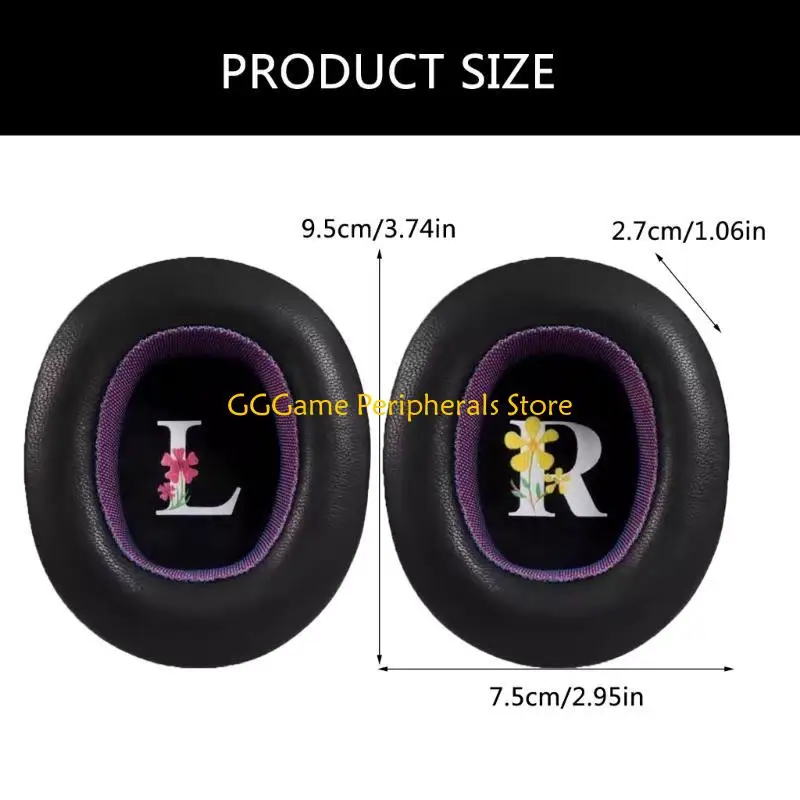 Almohadillas para los oídos calidad U55B, orejeras durabilidad, compatibles con auriculares E65BTNC LIVE650 660BTNC