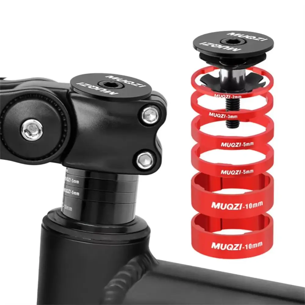 

1 Set CNC Bicycle Headset Cover Anodizing Ultra-light Bicycle Stem Top Cap Aluminum Alloy Replacement for 28.6mm Front Fork Stem