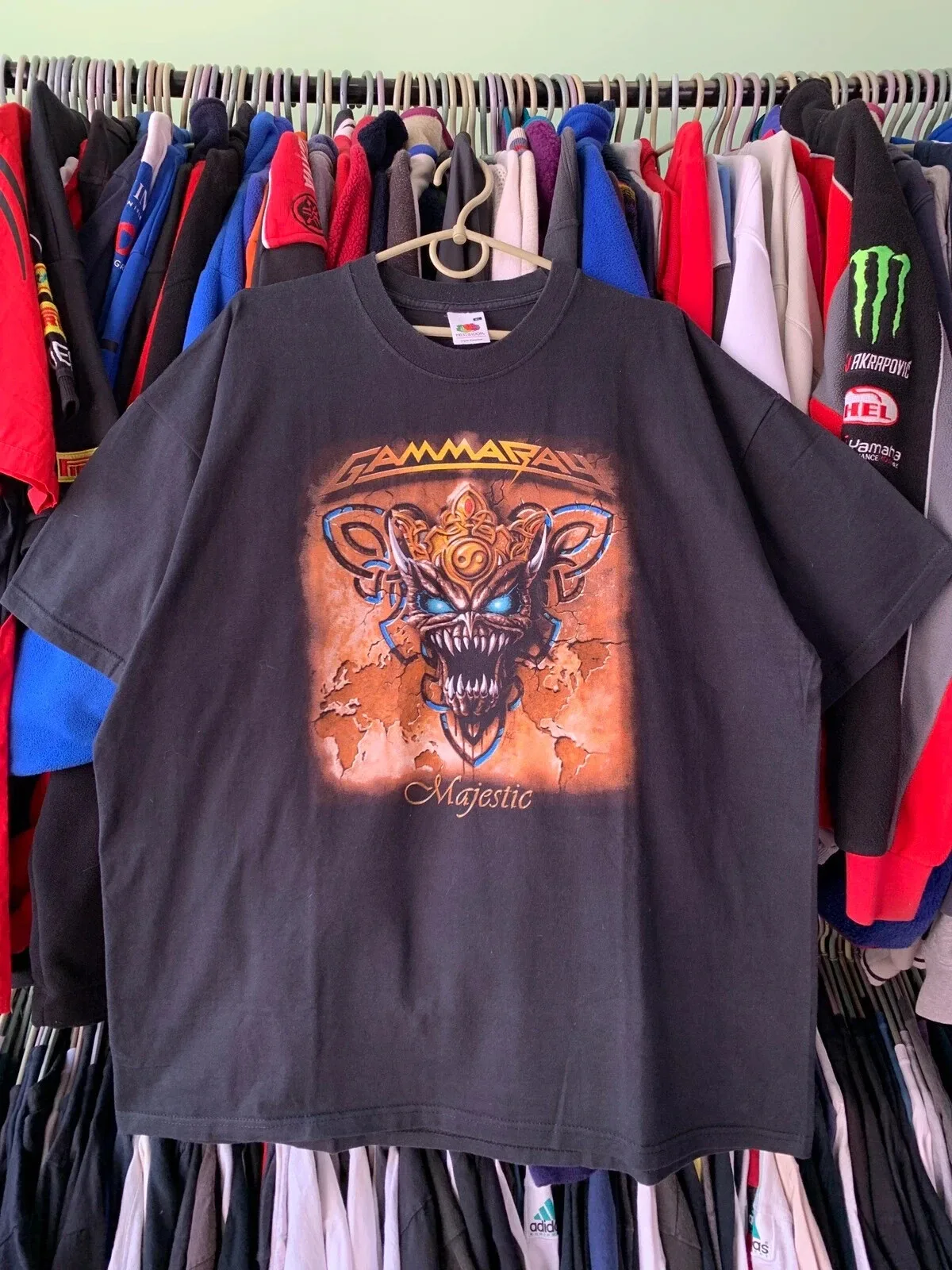 VINTAGE 2005 GAMMA RAY MAJESTIC WORLD TOUR BAND TEE SHIRT MEN'S SIZE XL