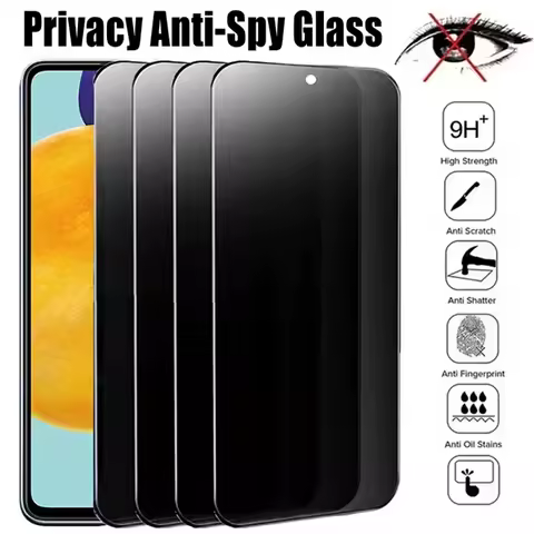 1-4PCS Privacy Screen Protector For Samsung S25 S24 Ultra S23 S22 S21 S20 Plus A56 A36 A26 A55 A54 A53 A33 A35 A34 AntiSpy Glass