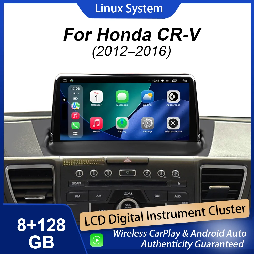 

Автомагнитола Android для Honda CRV 2012-2016, мультимедийный плеер с поддержкой CarPlay, Android Auto, GPS-навигации, Bluetooth 5.0