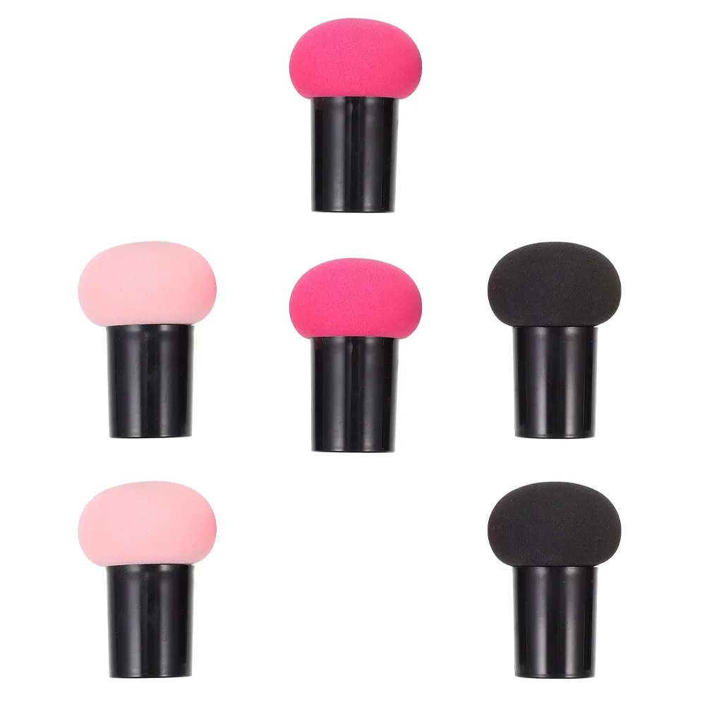 6 stücke Trocken Nass Pilz Make-Up Foundation Puderquaste Langlebige Weiche Werkzeuge Für Frauen Mädchen Make-Up Zubehör