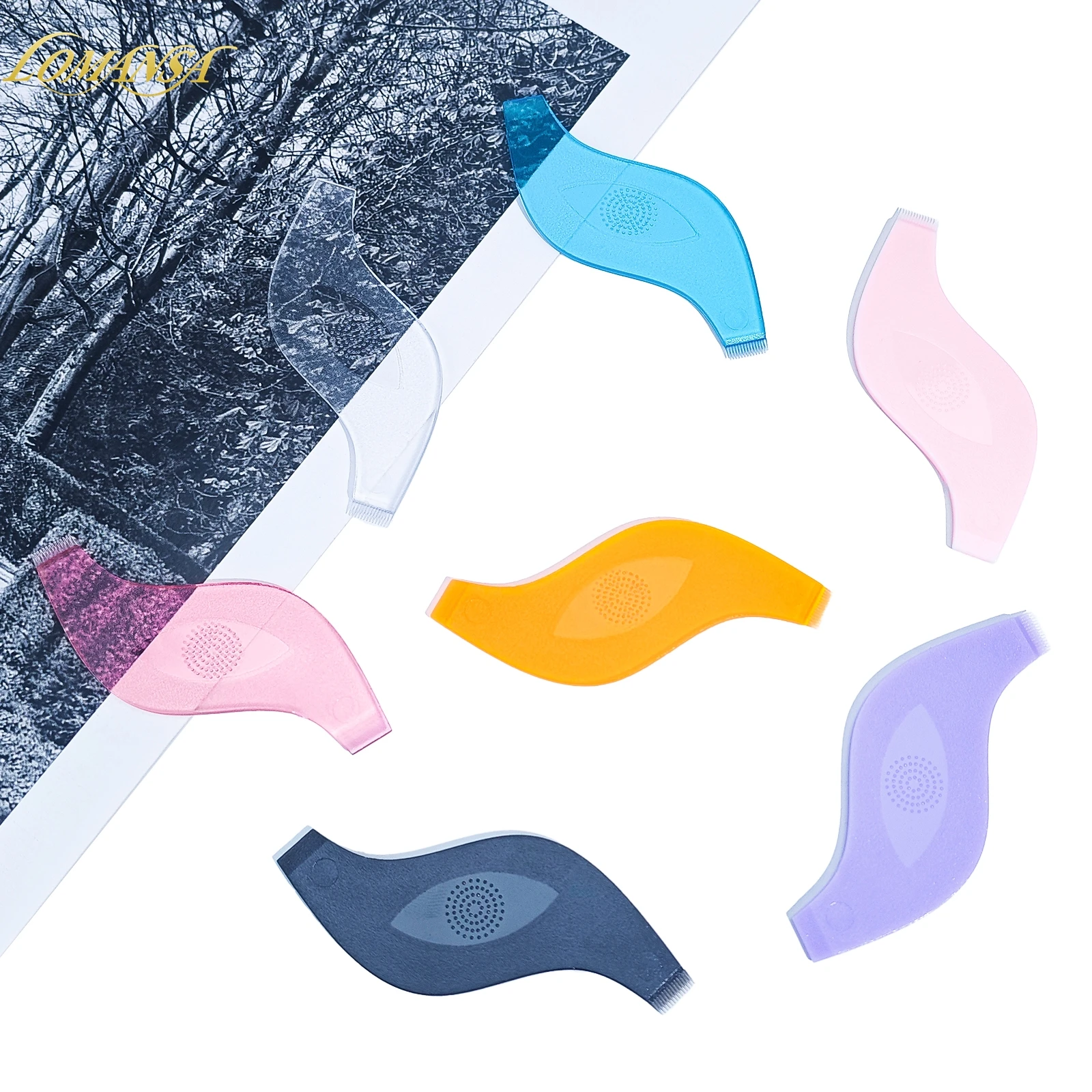 10 Uds. Cepillos de maquillaje para pestañas, peine limpio de plástico reutilizable, rizador de elevación de pestañas en forma de S, extensión de pestañas, herramienta para permanente