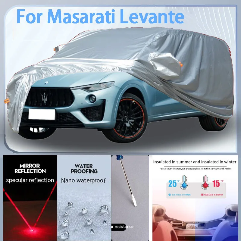 

For Masarati Levante Full Car cover with UV protection and Winter Insulation roles,Rainproof,Snowproof Ati-frost properties.