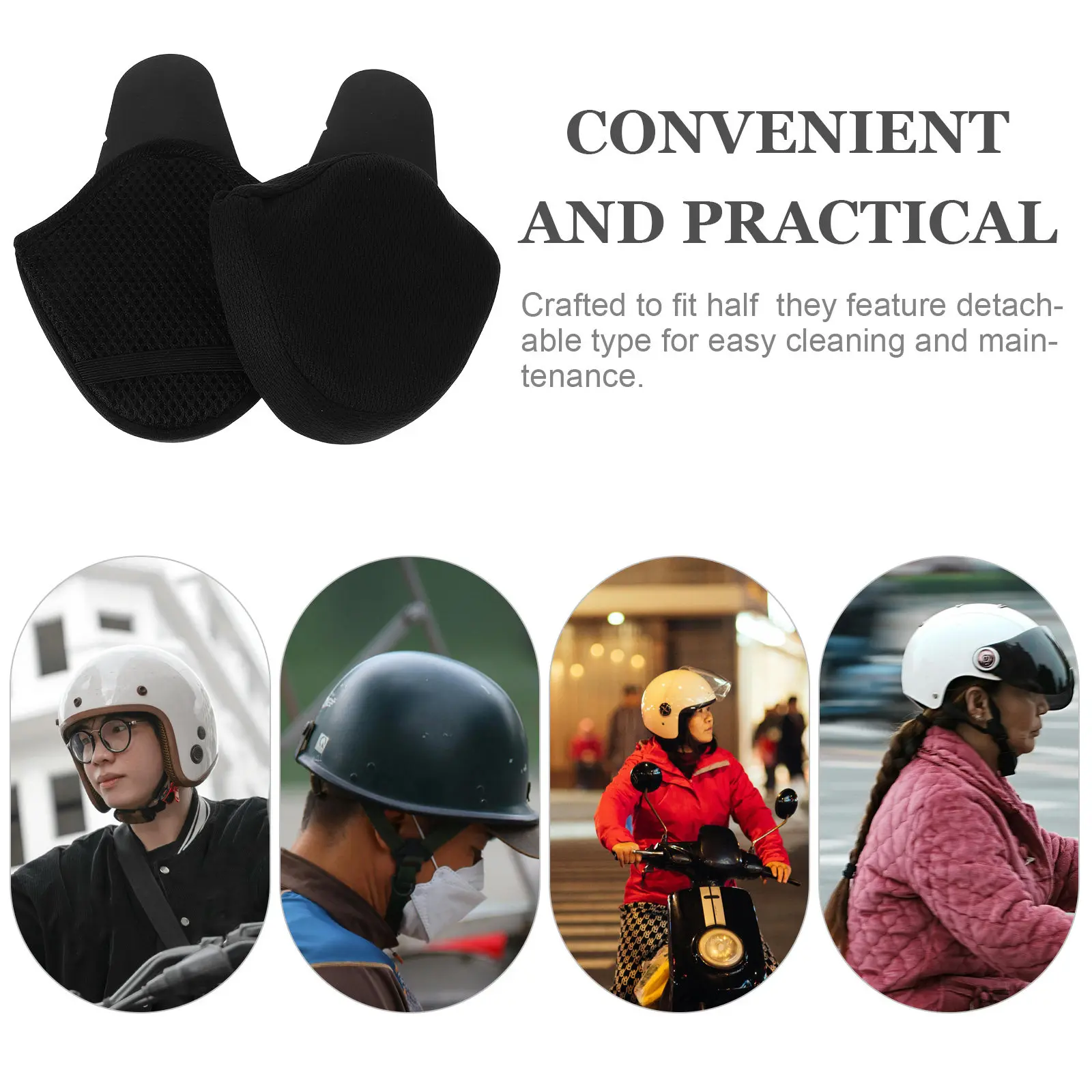 

2Pairs Ear Covers for Windproof Cycling Ear Warmers Noise Reduction Motorbike Ears Cover Sleeves Bicycle Pads