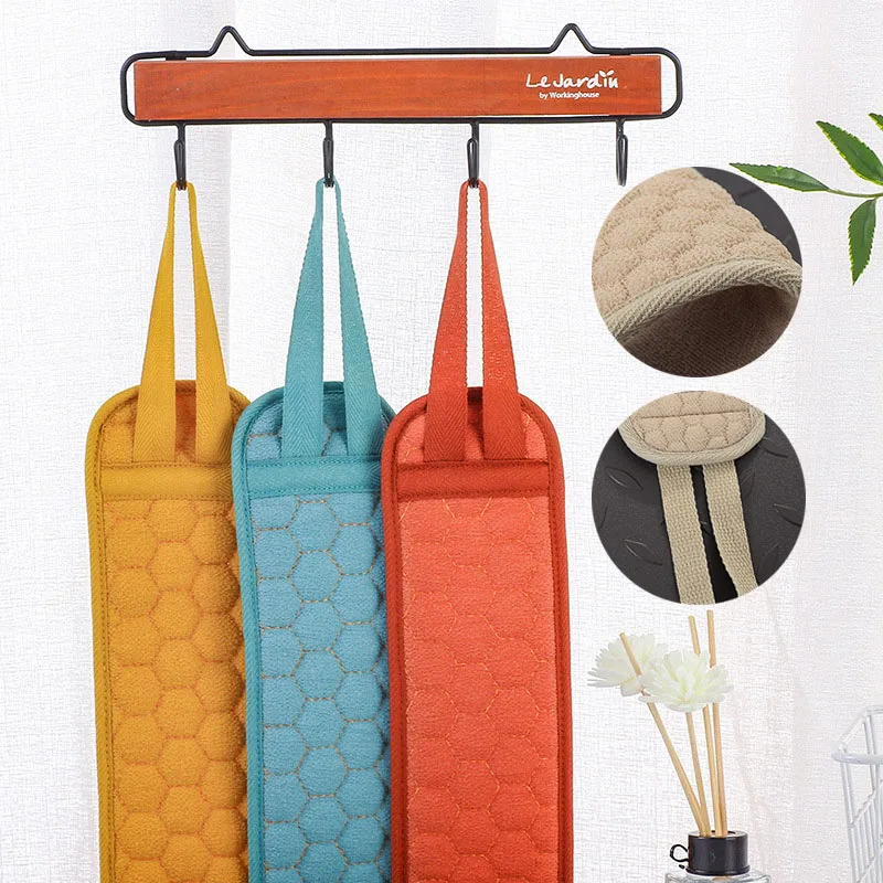 Сильное удаление грязи, банное полотенце, отшелушивающий скребок для спины, пояс для ванны, перчатка, глубокая очистка, мочалка для тела, скраб для спины, ремешок для вытягивания