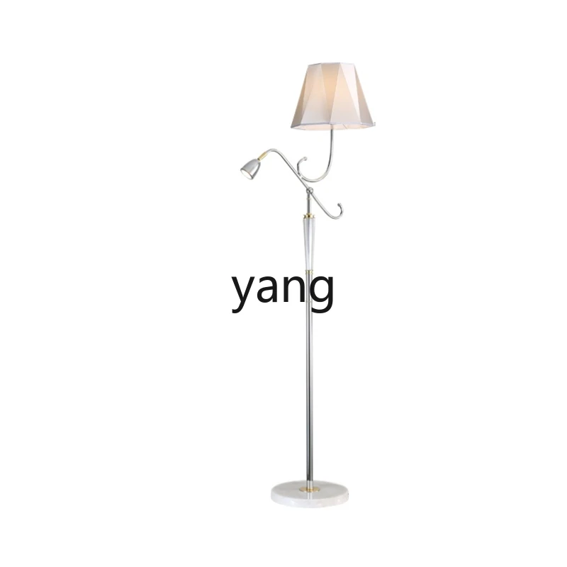 Yjq Multi-Functional Light Luxury Crystal Floor Lamp Modern Minimalist Sofa Side Table Bedroom Bedside Lamp