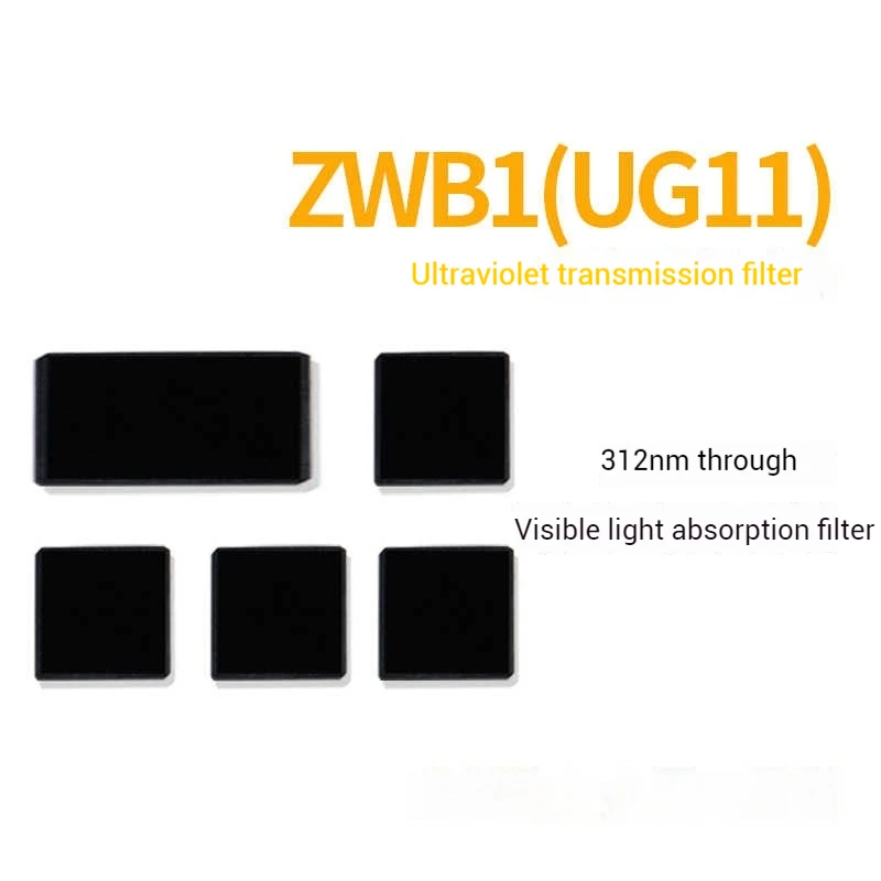 ZWB1 UV Filter 302nm,312nm Transmission Analyzer Filter Visible Light for UV Fluorescence Photography