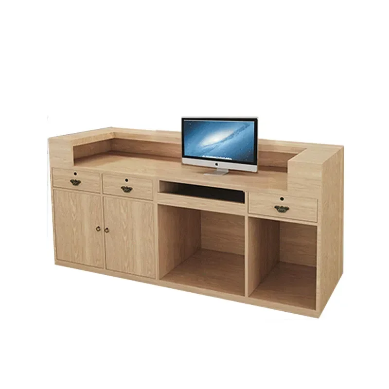 Mobile Simple Reception Desk Information Checkout Consul Counter Reception Desk Office Conference Recepcion Hotel Accessories