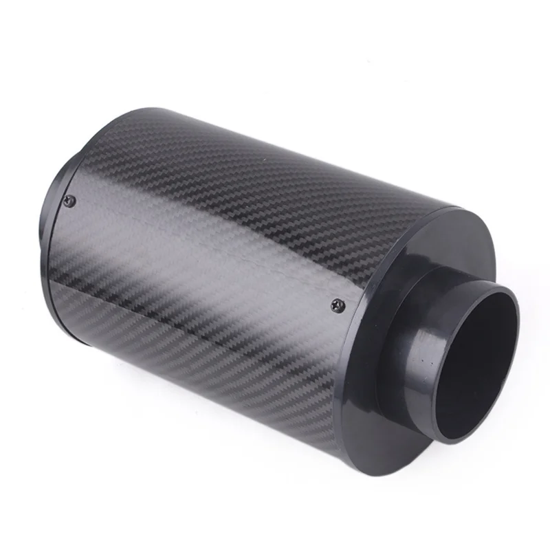 HOT-Universal Air Intake Filter Kit Carbon Fiber Bellows Mushroom Style Air Intake Car Modification,Universal Air Intake Filter