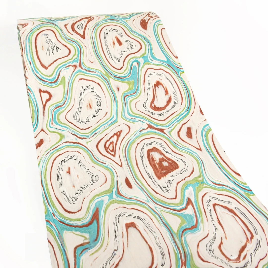 

58x250cm Jade Green Engineered Wood Veneer For Furniture Cabinets Home Decoration Interior Renovation Projects