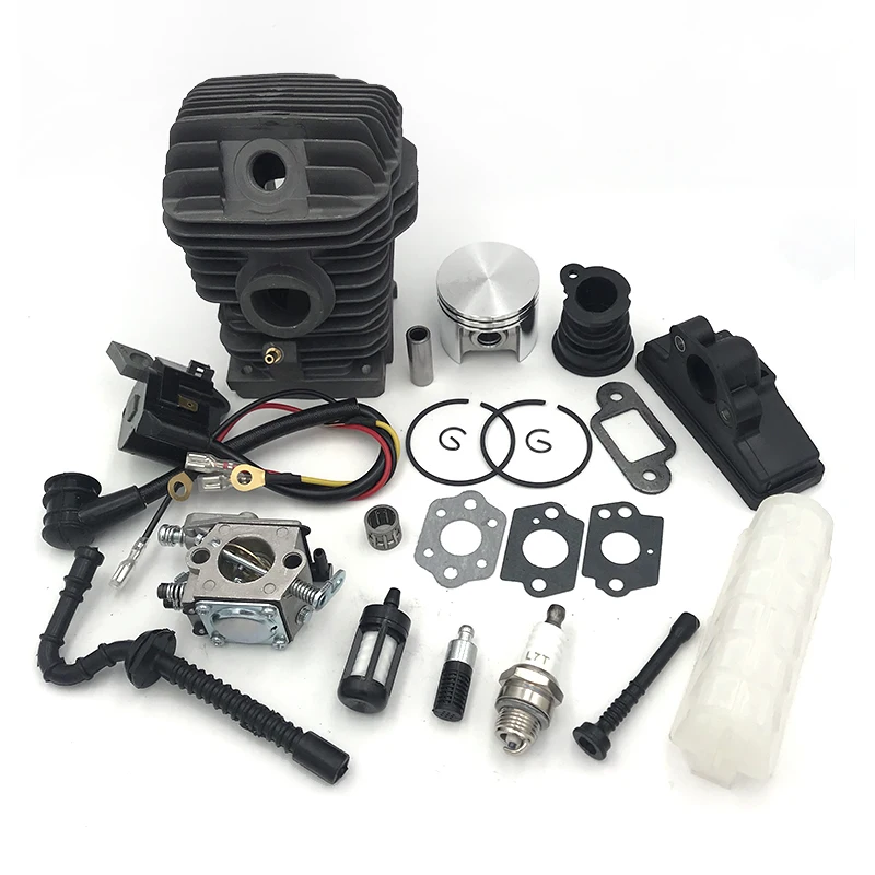 42.5MM Cylinder Piston Ignition Coil Carburetor Kit For STIHL 023 025 MS230 MS250 Chainsaw Walbro WT-286, Zama C1Q-S11E Carb