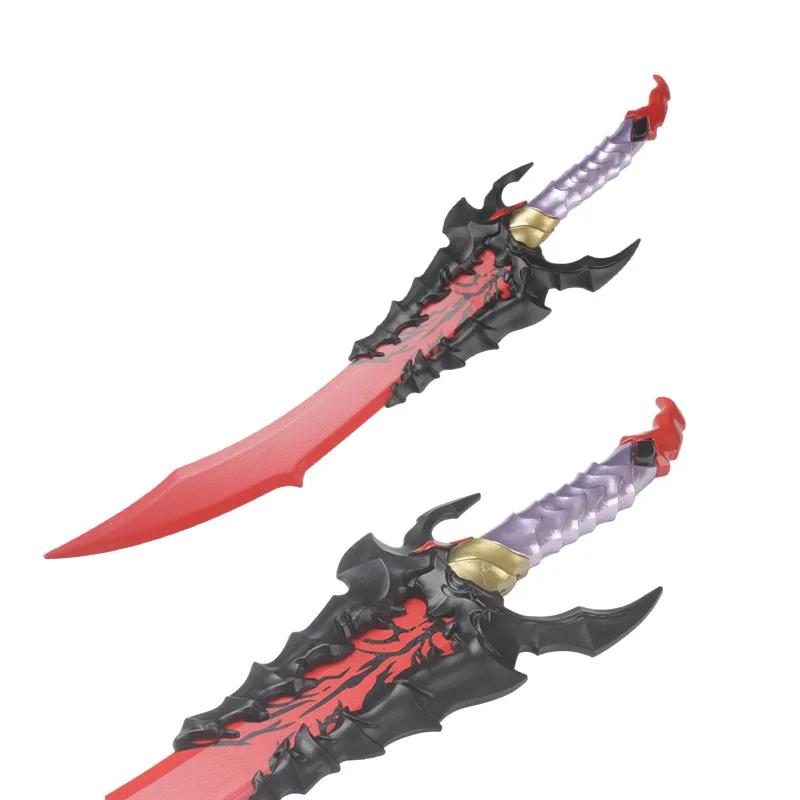 만화 캐릭터 카타나 솔로 레벨링 오리지널 재현 크리스마스 선물 무대 소품 가죽 케이스 포함 나무 대나무 검