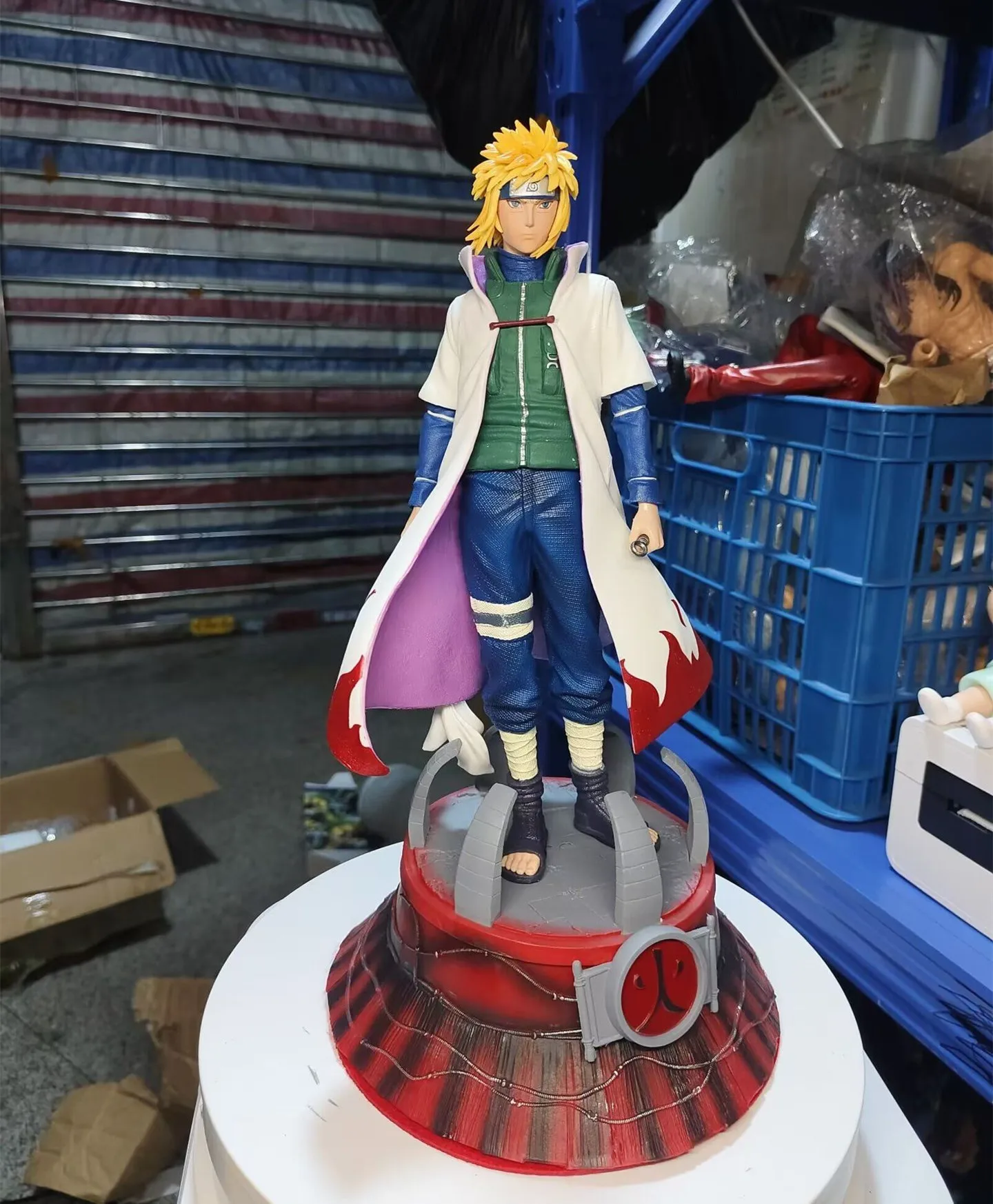 

Anime Figure Naruto Cw Namikaze Minato Gk 37cm Statue Pvc Action Figurine Collection Ornament Model Toys For Kids Birthday Gifts