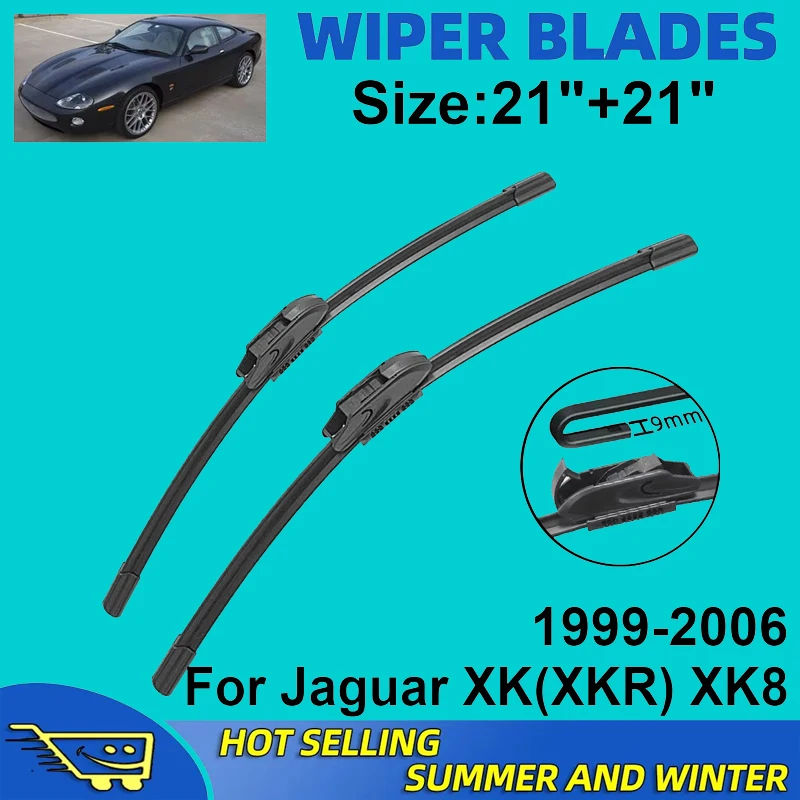

2PCS Wiper Blades Set Kit For Jaguar XK(XKR) XK8 1999-2006 Front Windshield Brushes Windscreen Window Accessories