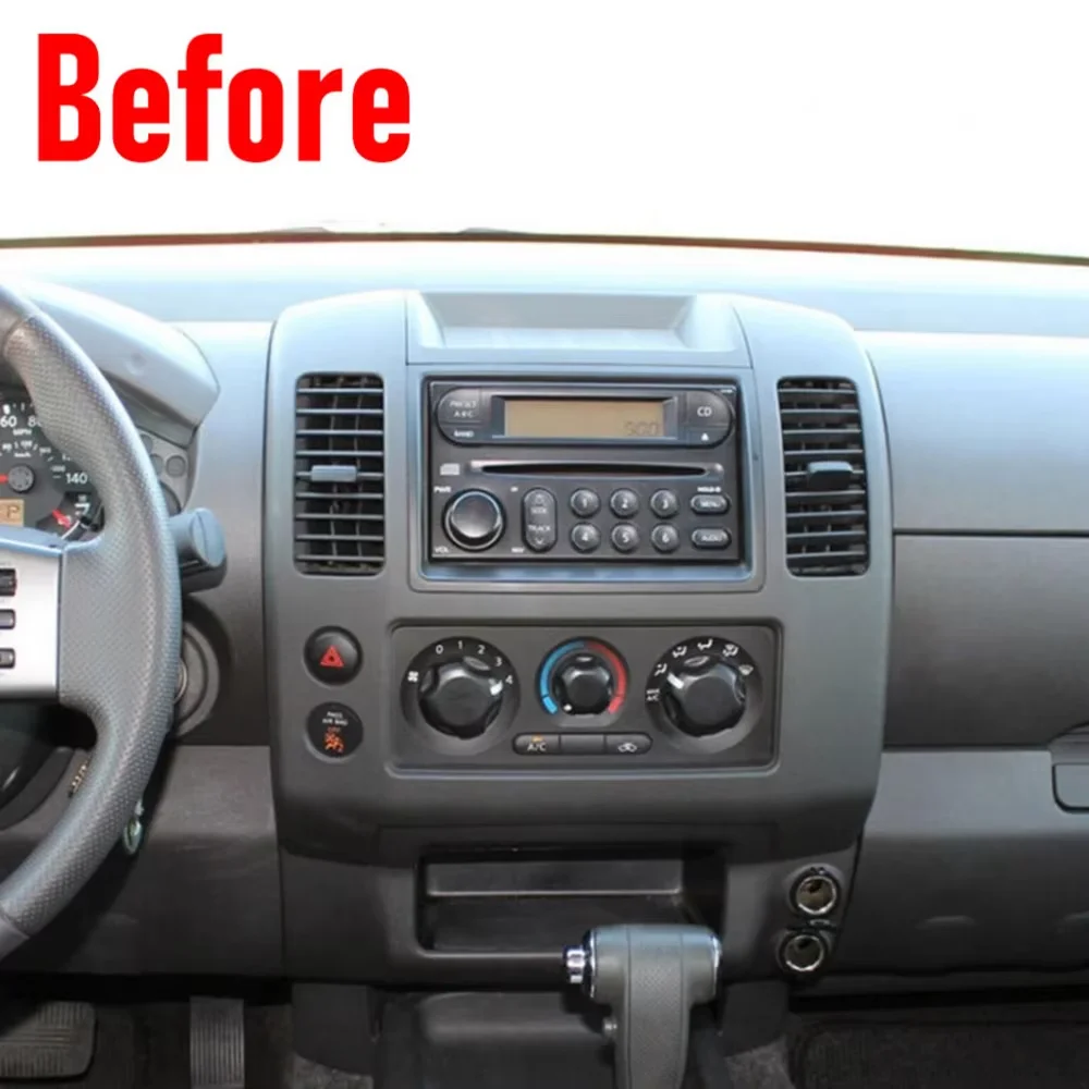Head Unit Wireless Carplay 2DIN FM GPS Car Radio 7'' Android 15 For Nissan Frontier 2005-2008 Stereo Google Map Rear Camera