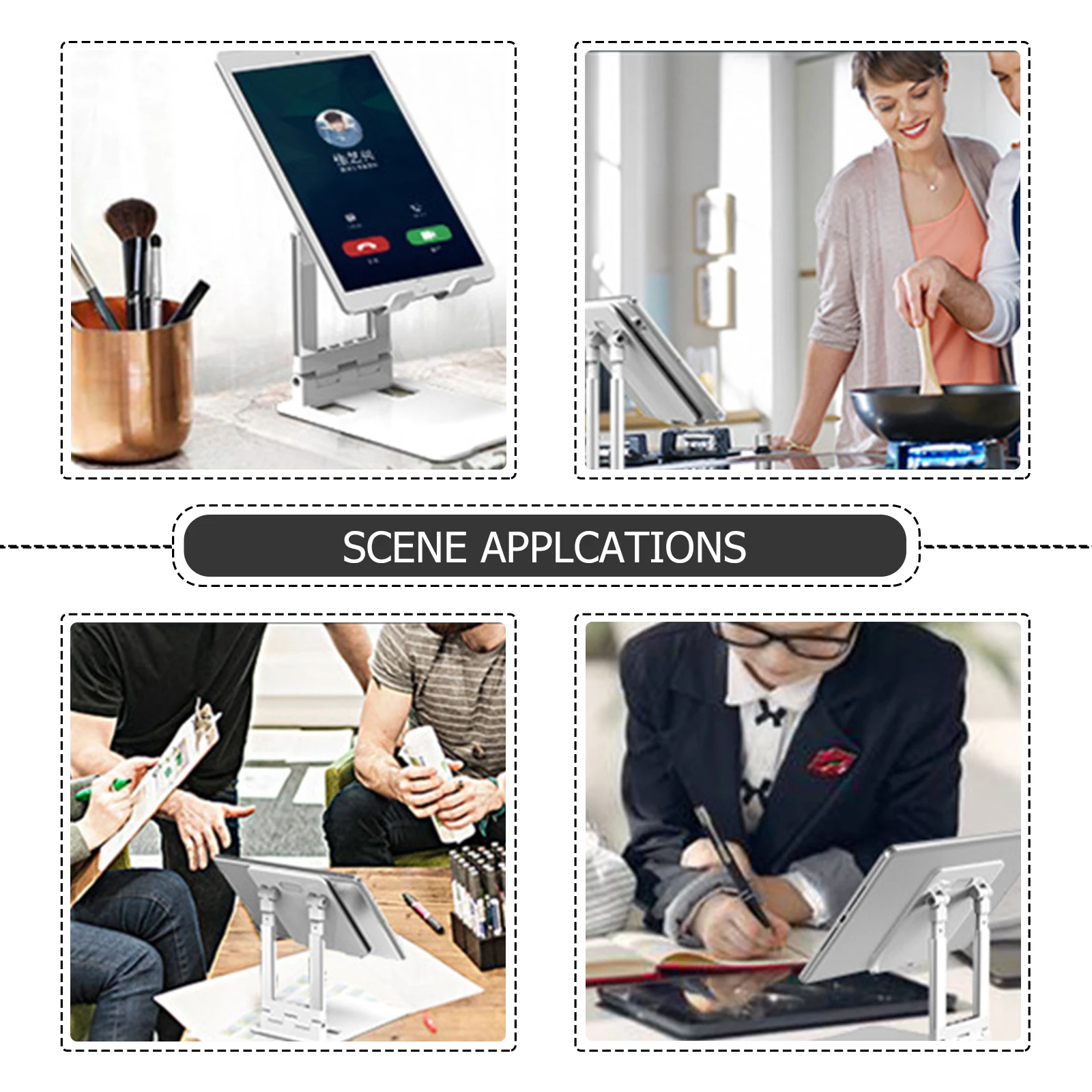 

Adjustable Lift Storage Bracket For Phones Tablets Laptops Durable Alloy Foldable Desktop Stand Universal Holder For Office Home