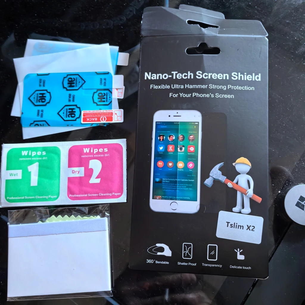 Tandem tSlim X2 9H Flexible Screen Protector for Insulin Pumps Anti-Scratch Anti-Fingerprint - 2pcs/pack