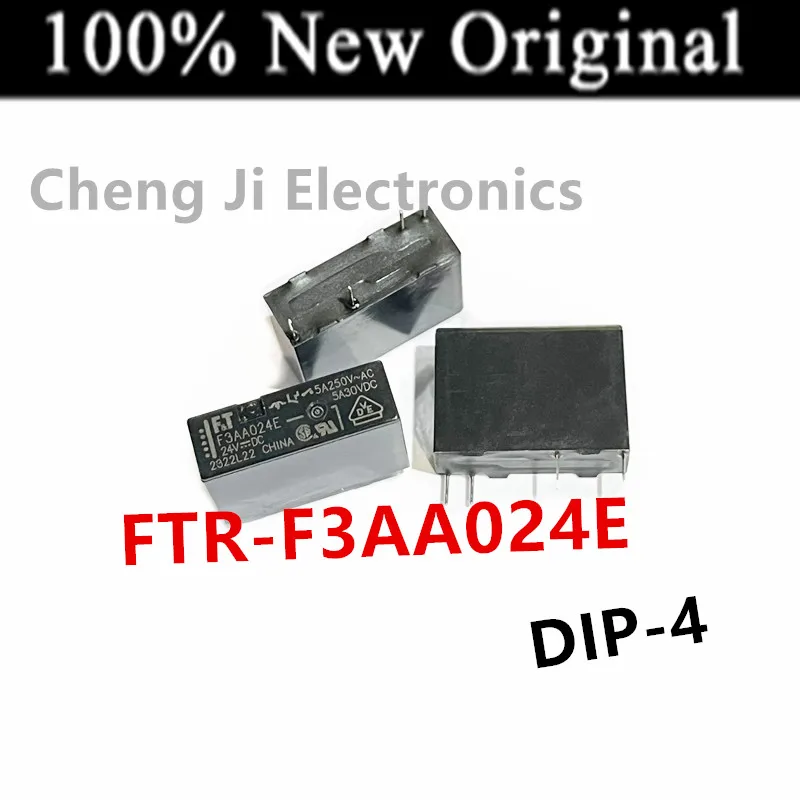 10PCS/Lot   FTR-F3AA005E 、FTR-F3AA012E 、FTR-F3AA024E   DIP-4  New Original Power Relay   F3AA024E、F3AA012E、F3AA005E