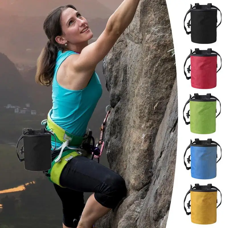 Gym Chalk Bag For Weightlifting Sports Gym Rock Climbing Chalk Bag Non-Slip Design Fanny Pack For Rock Climbing Weightlifting