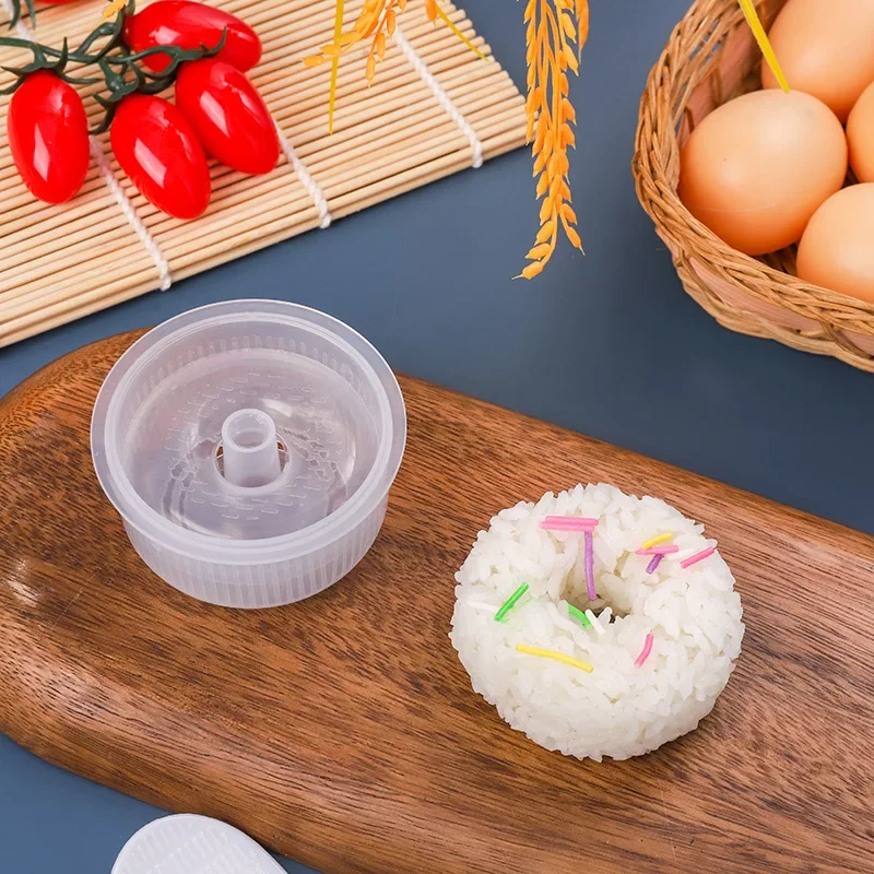 Rice Ball Mold Donut Round Non-Stick Sushi Maker DIY Easy Rice Ball Press Mold tools Children's Bento Set Kitchen Accessory