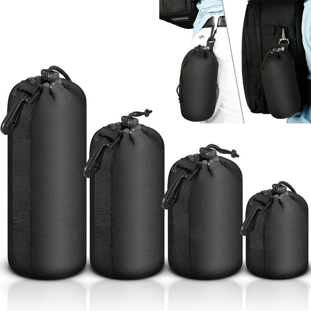 Neoprene Drawstring Bag Waterproof Camera Lens Bag DSLR Lens Barrel Case Camera Pouch Protector Camera Lens