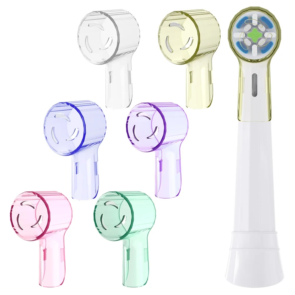 Toothbrush Head Dustproof Cover for Oral B iO and Pro Electric Toothbrush Heads, Round Brush Head Caps Covers for Travel & Home