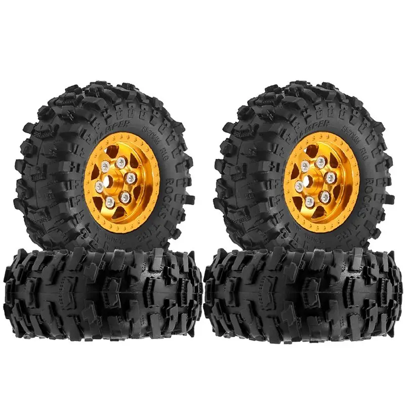 FBIL-Upgrade Parts For 1/18 TRX4M SCX24 RC Crawler Car- 4Pcs 63Mm 1.0