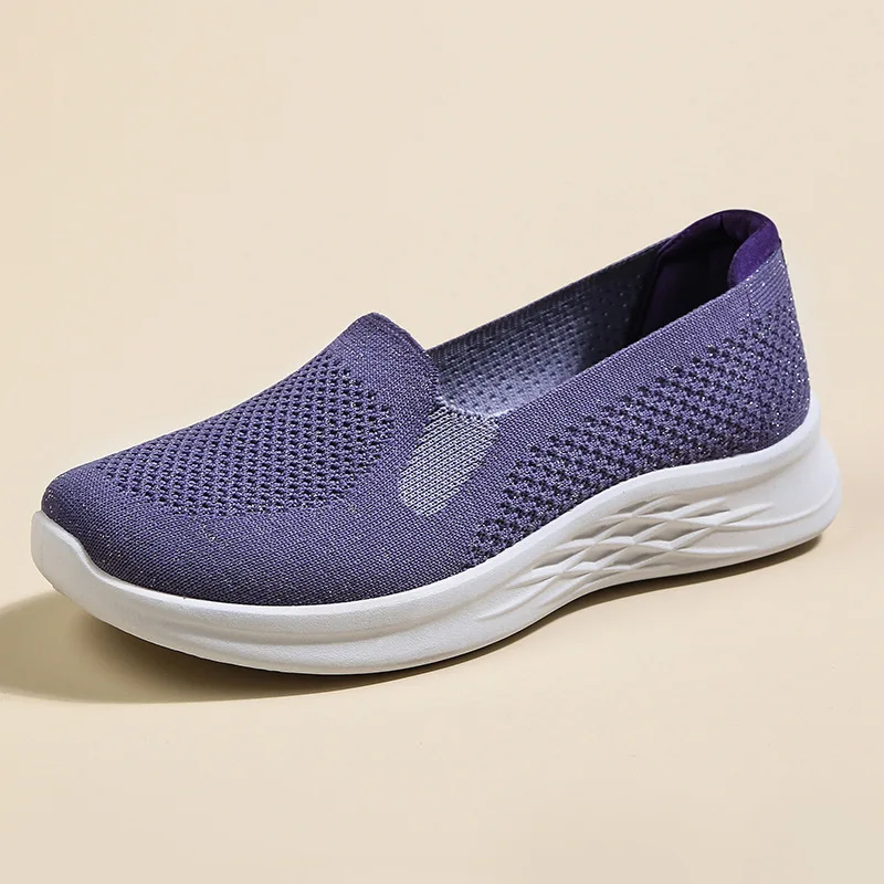 

New 2025 Women's Soft Soled Flat Bottom Walking Shoes Sports and Casual Single Shoes Breathable Women's Shoes Free Shipping