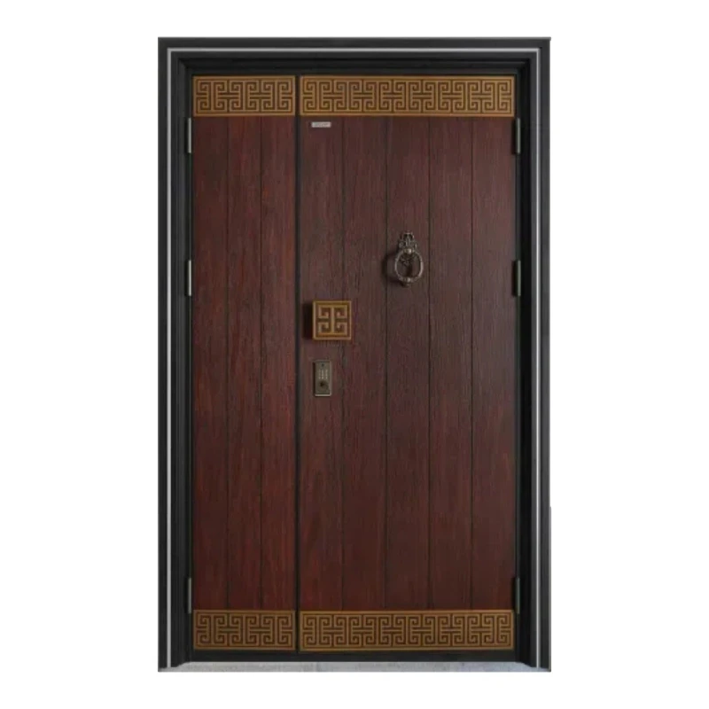 

Titanium-magnesium Chinese-style villa rural self-built house household safe entry child and mother door Class A anti-theft door