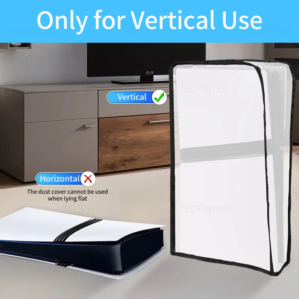 Transparent DustProof Dust Cover Case for PS5 Pro Game Console Anti-Scratch Protective Cover For PlayStation 5 Pro Accessories