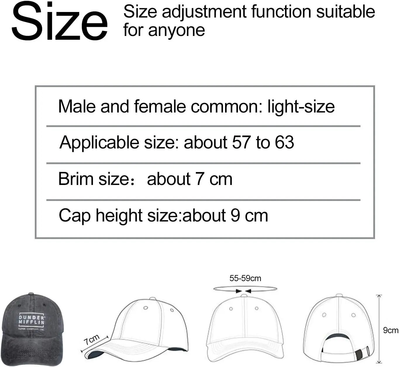 Lustige Klapp fisch Unisex Erwachsenen Herren Baseball Cap Denim Hüte für Frauen Männer verstellbare leichte Trucker Hut eine Größe