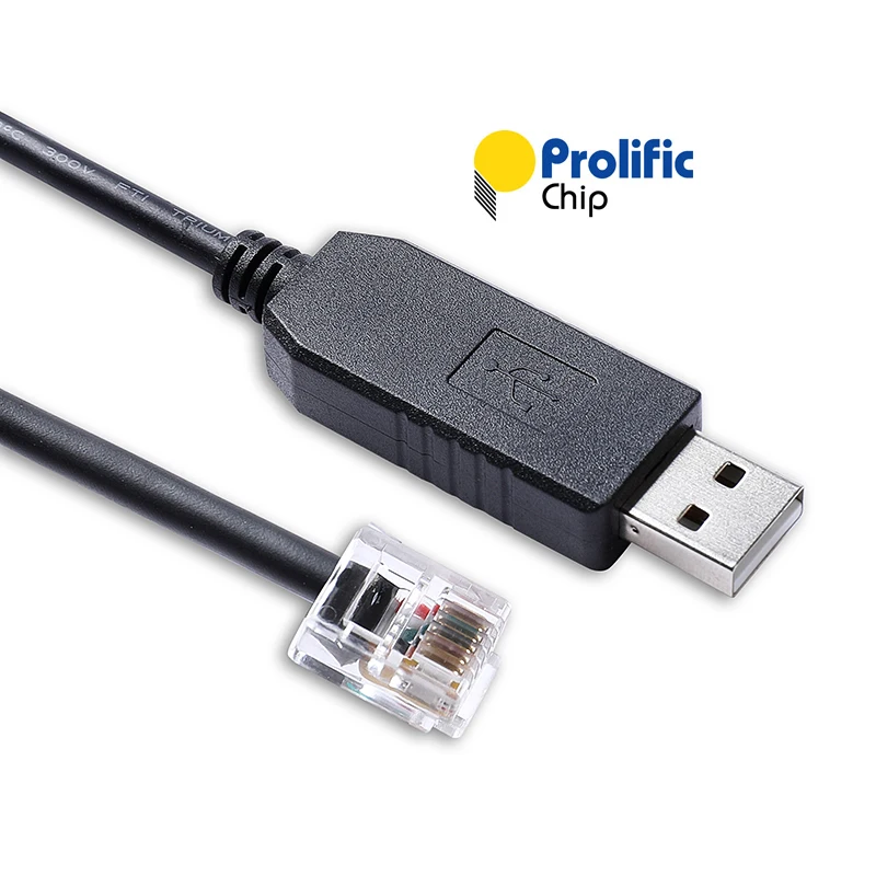 Cabo de Comunicação Sk-Serial, Bateria SK48v100, RS232, Prolific, USB, RS232 para RJ11, 6P6C