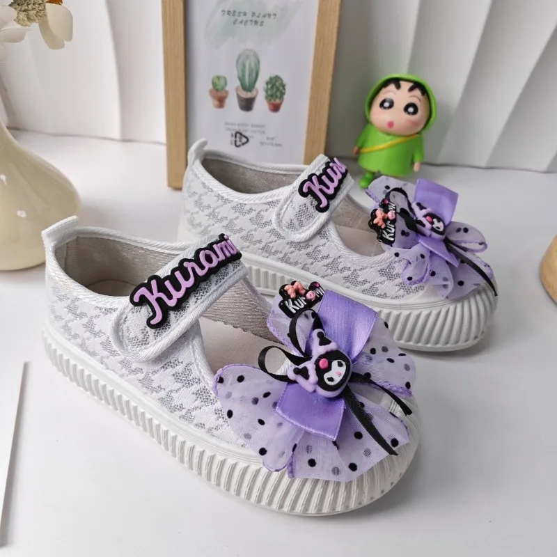 

Повседневная обувь в стиле аниме Girly Heart Kawaii Sanrio, детские легкие тканевые кроссовки с милыми героями мультфильмов, милые подарки для детей