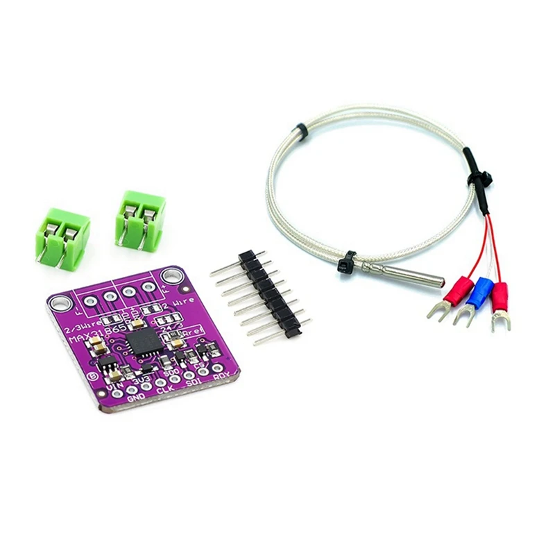 

MAX31865 PT100/PT1000 RTD-To-Digital Converter Board Temperature Amplifier Module