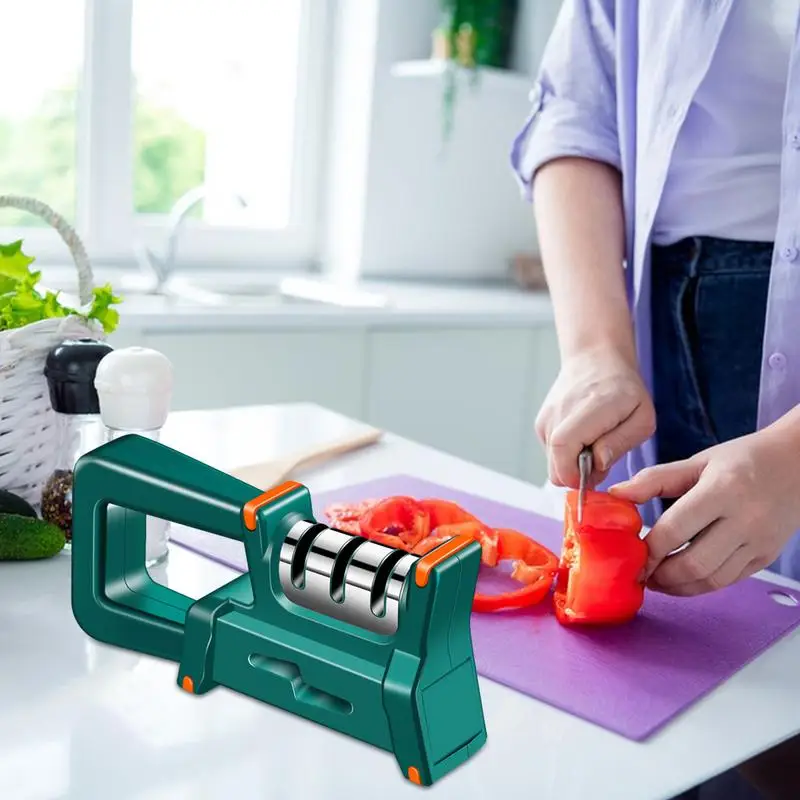 Handheld Knife Sharpener For Home Kitchen Quick Sharpening Tools Quick Handheld Knife Sharpener Multi-function Sharpening Tool