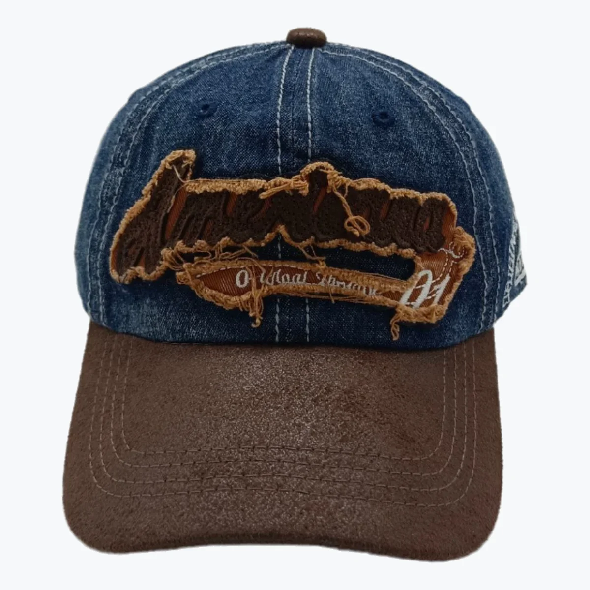 

Retro Dad Hat Vintage Baseball Cap Letter Sticker Design Hip Hop Street Unisex Adjustable Outdoor Sun Protection