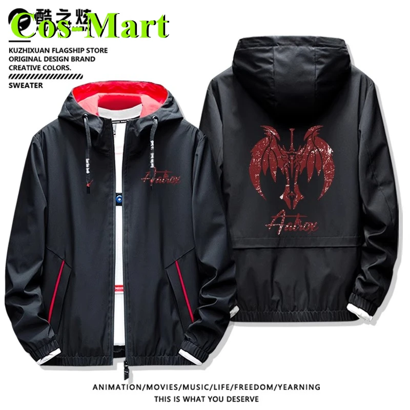 Cos-Mart Game LOL Aatrox The Darkin Blad Autumn Winter Fleece Casual Coats Jacket Team Sweatshirt Tops Large Size Hallowmas view 5