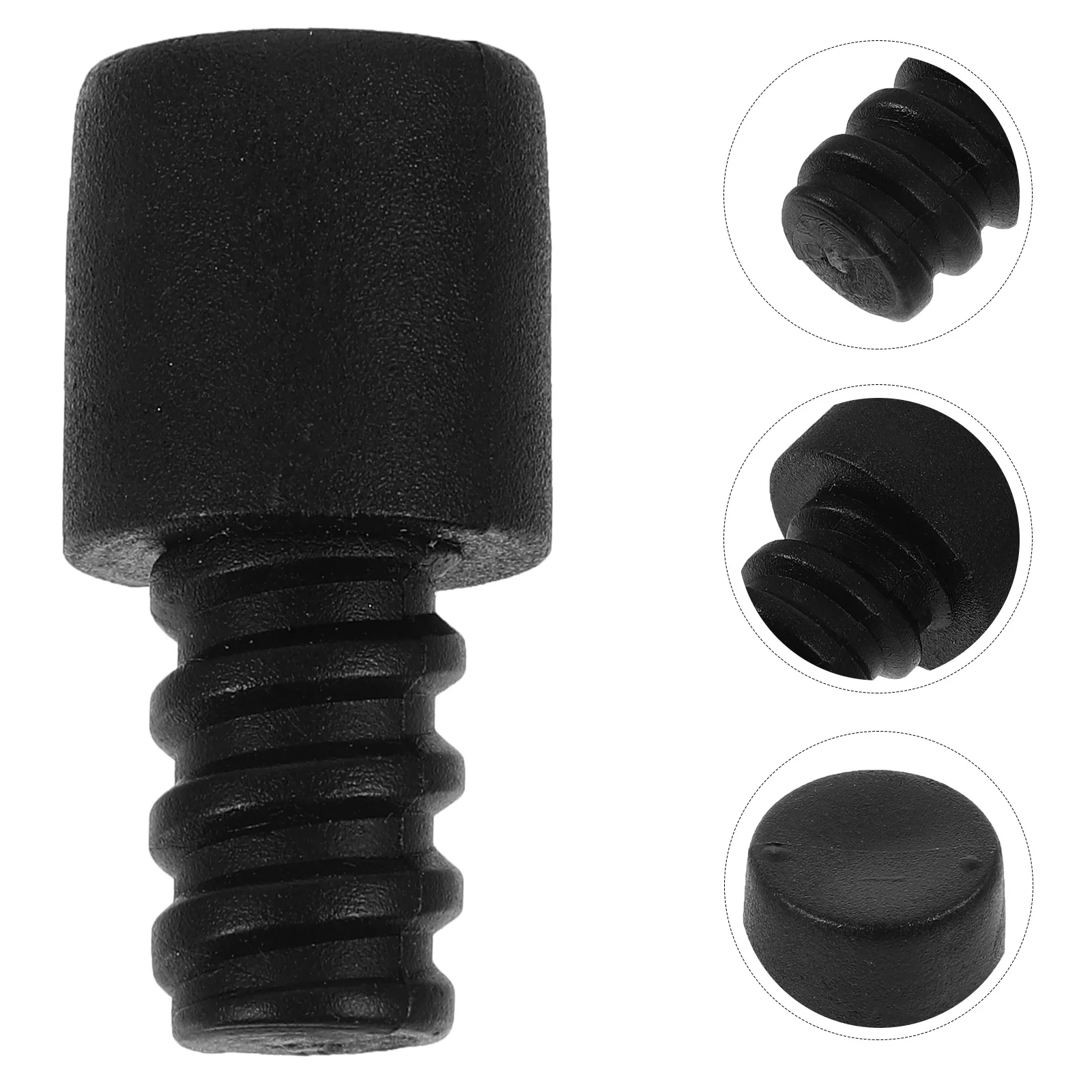 10 قطعة مقبض فرشاة المرحاض ملحق دوامة موصل الخيوط الذاتي قفل محول استبدال أجزاء لتنظيف الحمام #3