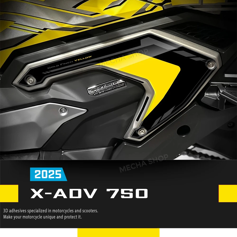 

For X-ADV 750 2025 Motorcycle Accessories Resin Decal Protection Kit Heel Protector Stickers