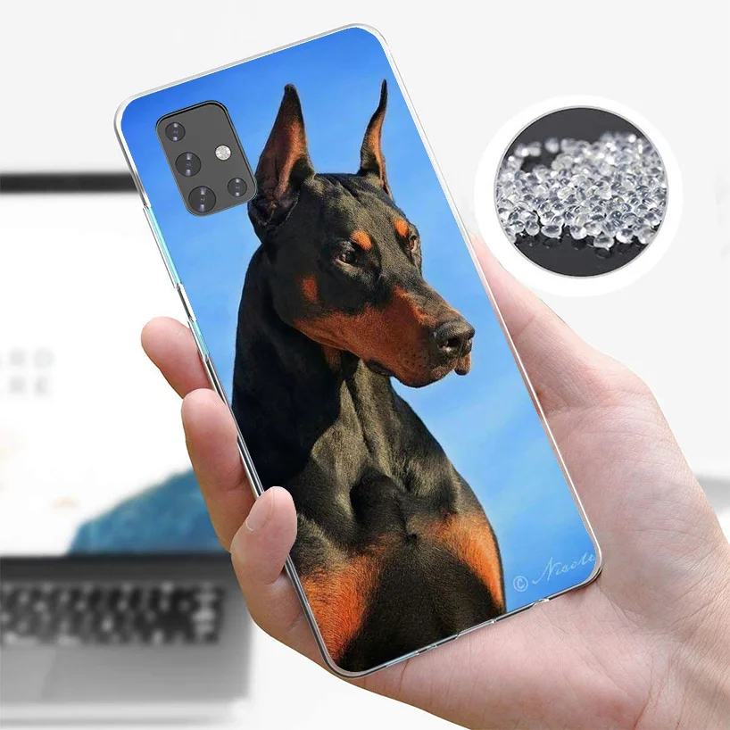 Black Dachshund Doberman Phnoe Case for Samsung Galaxy A51 A50S A71 A70 A41 A40 A31 A30 A21S A20S A10S A21S A6 A7 A8 A9 Cover Co