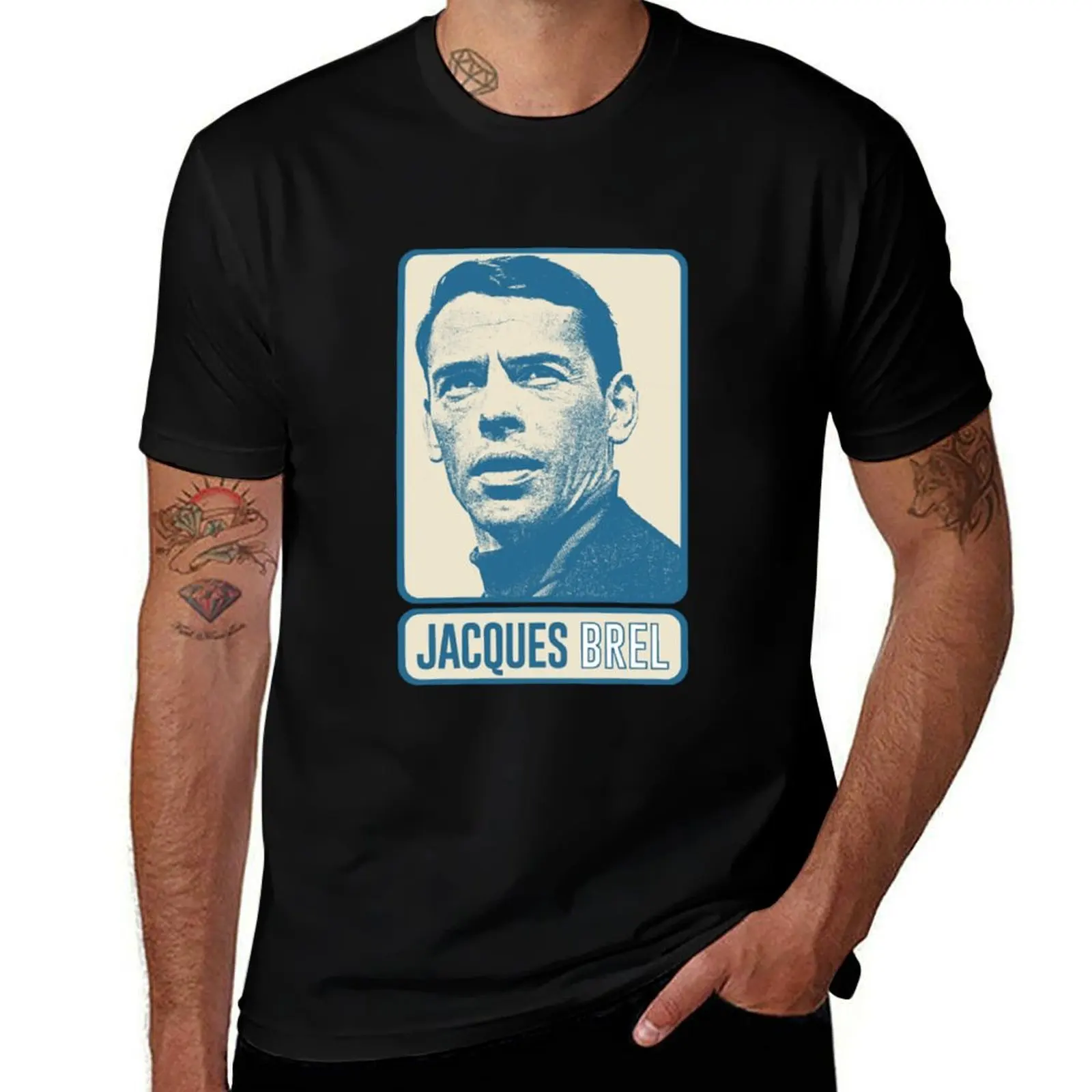 

Jacques Brel T-Shirt man t shirt graphic t shirts designer T-Shirt