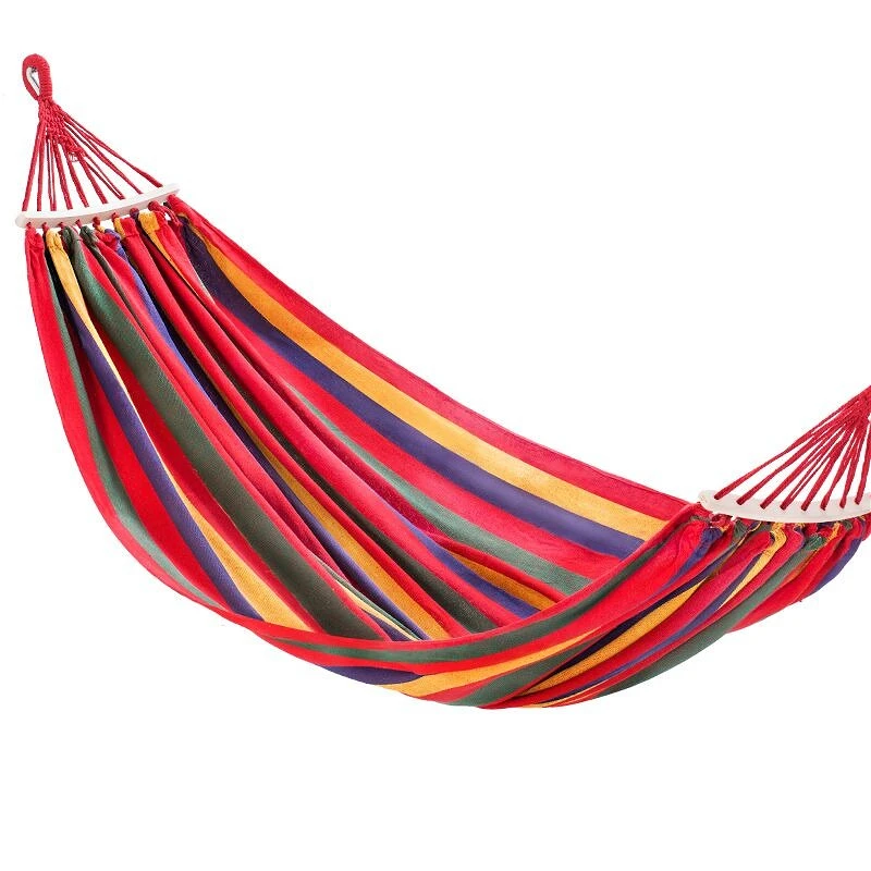 

Hammock Outdoor Single Double Swing Courtyard Hanging Tree Hammock Thick Canvas Camping Anti-rollover Hanging Chair