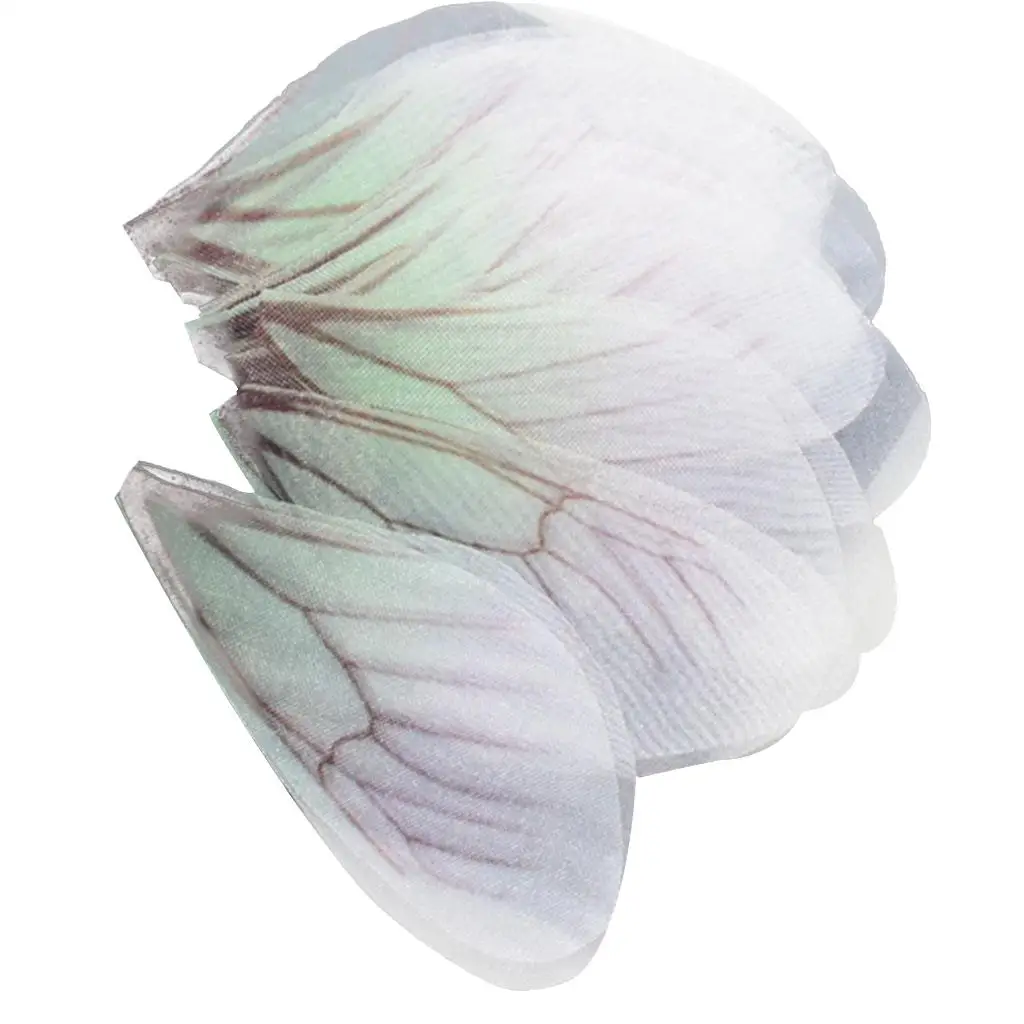 10 Pieces Cloth Fashion Dragonfly Butterfly Wing Charms for Women Earrings Pendant Jewelry Making DIY