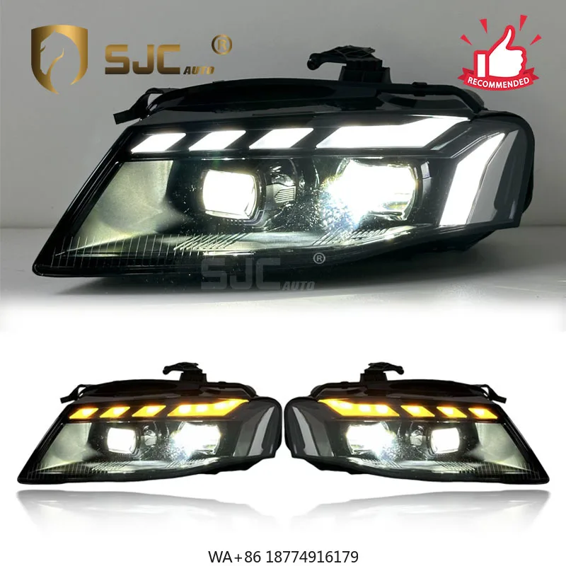 

Car Accessories Headlights for A4 2008-2012 Upgrade RS Style Full LED Headlight Front Lamp DRL Lighting Assembly